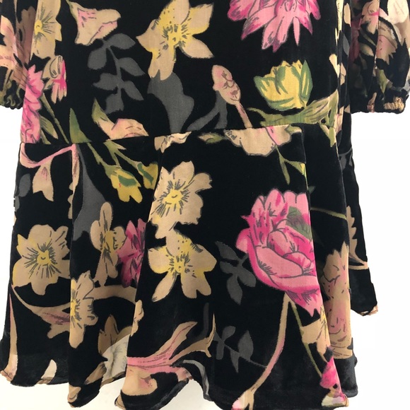 NEW Eliza J Print Burnout Velvet Shift Dress 0010 - Picture 8 of 8